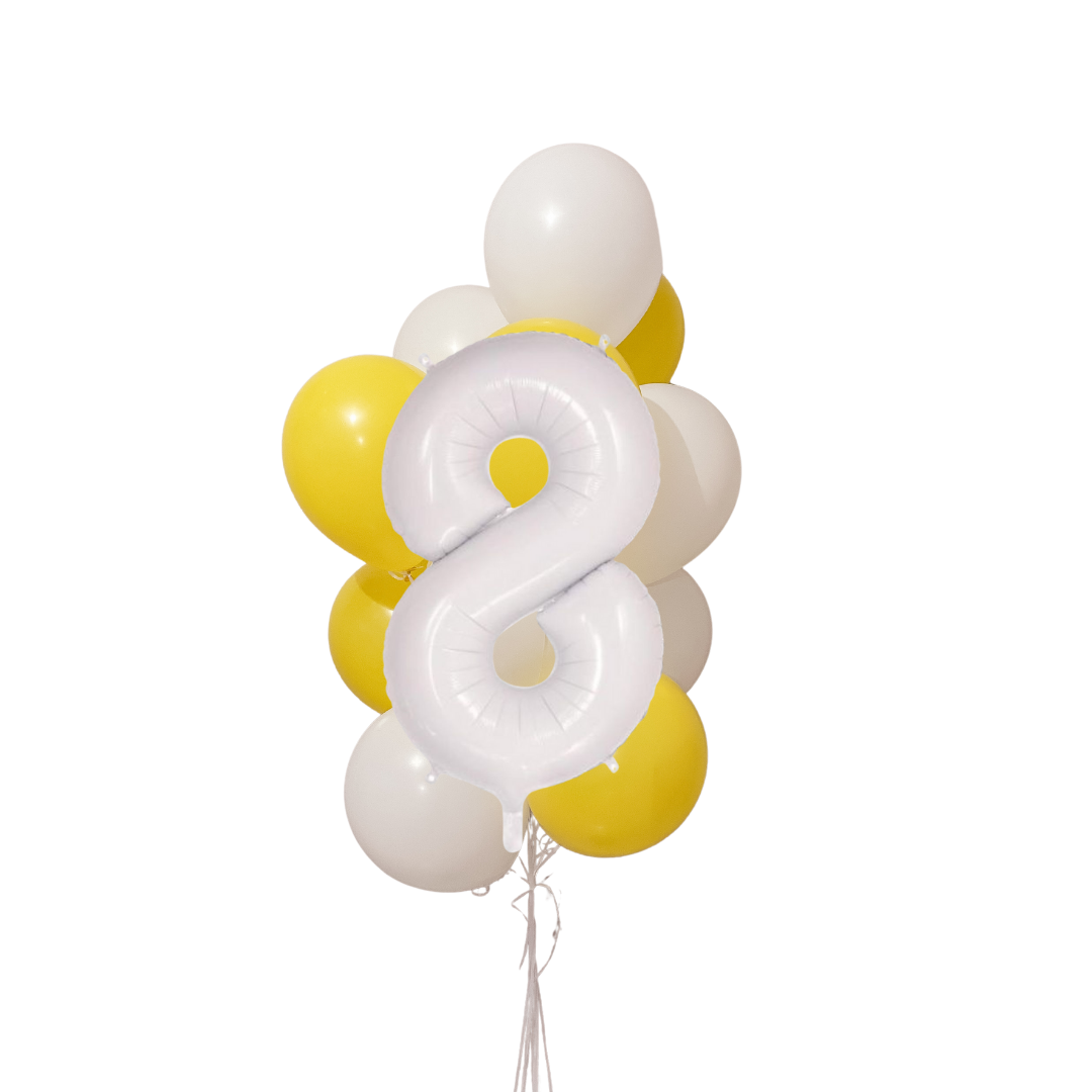 Lemonchello - Number Balloon Cluster Kit