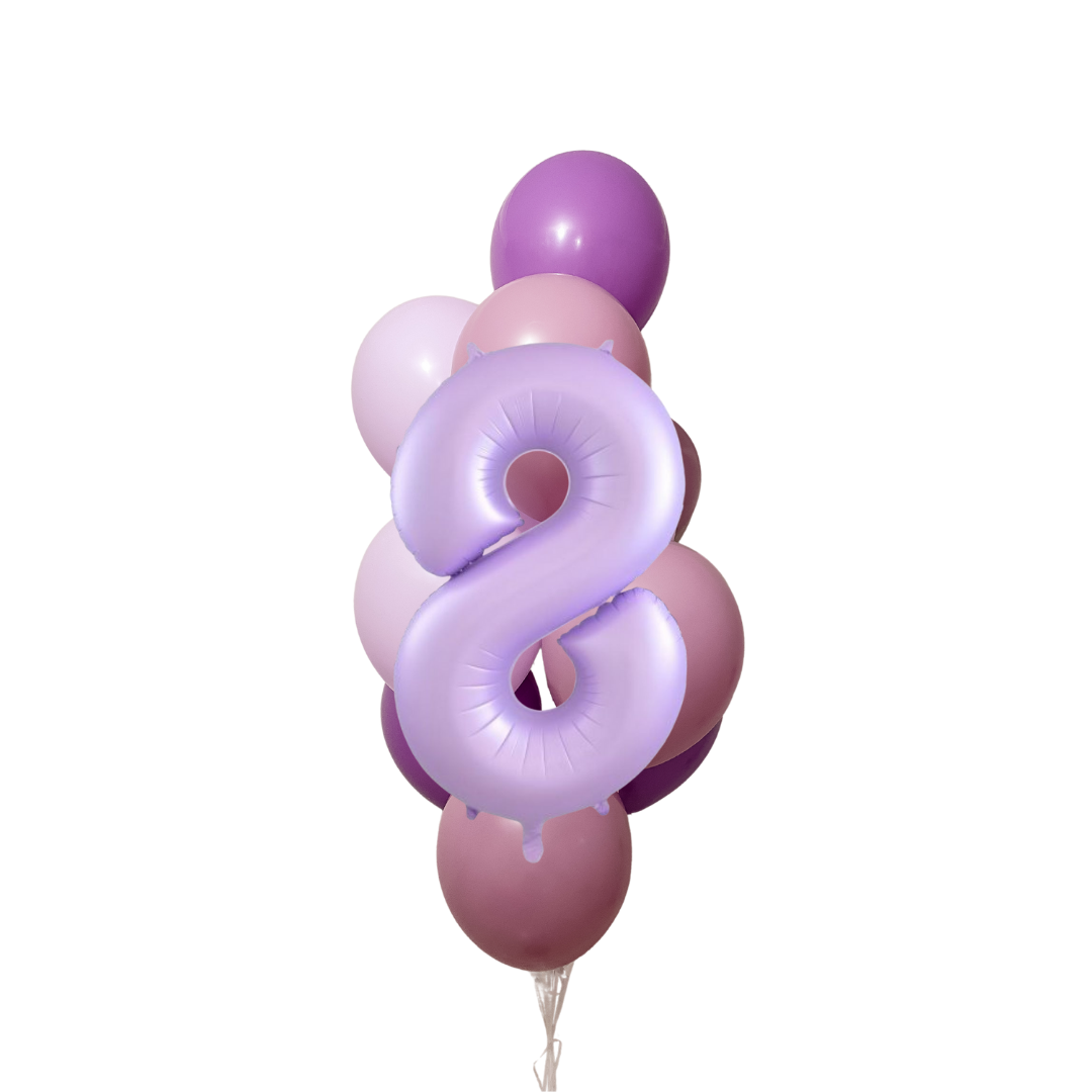Lavender Hues - Number Balloon Cluster Kit