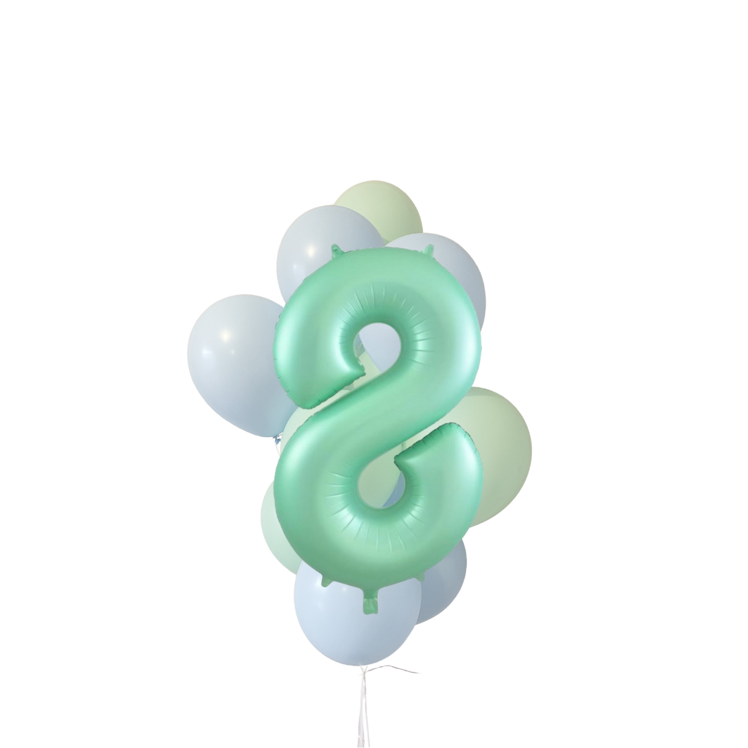 Peppermint Delight - Number Balloon Cluster Kit